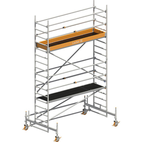 Layher Rollgerüst Uni Standard P2 mit Uni Telegeländer 5,35m AH
