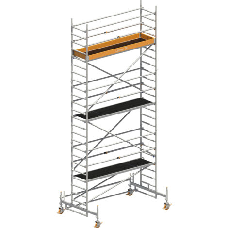 Layher Rollgerüst Uni Standard P2 mit Uni Telegeländer 7,35m AH
