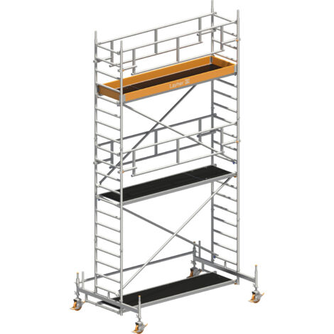 Layher Rollgerüst Uni Standard P2 Safety Plus mit Doppelgeländer 6,35m AH