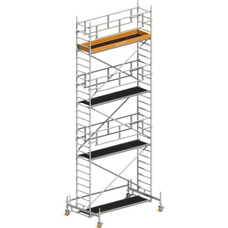Layher Rollgerüst Uni Standard P2 Safety Plus mit Doppelgeländer 8,35m AH