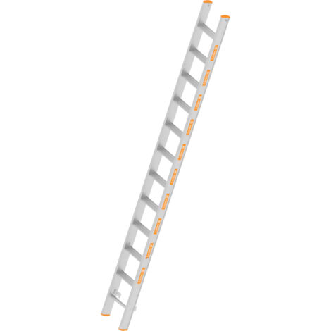 Layher TOPIC 1041 Allzweckleiter Oberleiter mit rutschhemmenden R12 12 Stufen