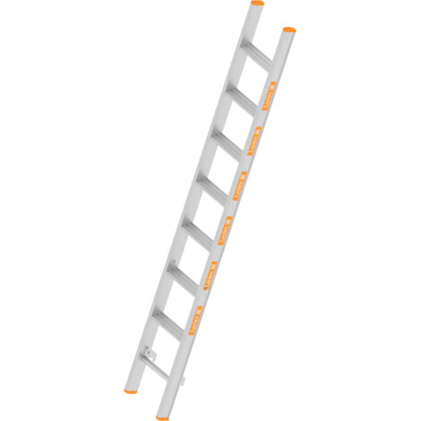 Layher TOPIC 1041 Allzweckleiter Oberleiter mit rutschhemmenden R12 8 Stufen