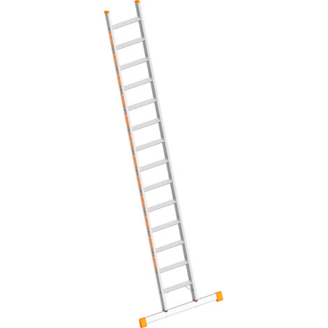 Layher Topic 1042 Stufenanlegeleiter mit Quertraverse 14 Stufen