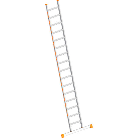 Layher Topic 1042 Stufenanlegeleiter mit Quertraverse 16 Stufen