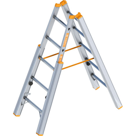 Layher Topic 1061 Treppenstehleiter 2x5 Sprossen