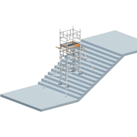 Layher Treppen-Kit für Fahrgerüst SoloTower mit 2 Durchgängen 4,65m AH
