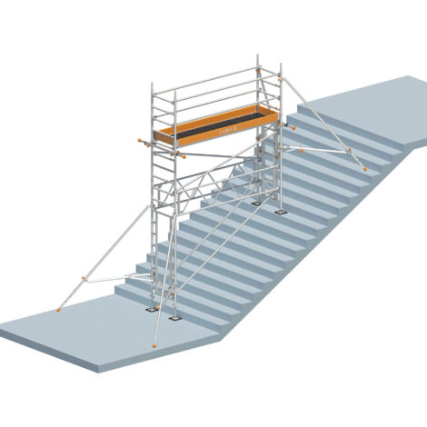 Layher Treppen-Kit für Fahrgerüst Uni Standard P2 mit 2 Durchgängen 5,73m AH