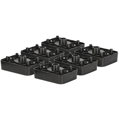 Lazer – Lot de 6 réhausses Stabilifast pour receveurs de douche extra-plats – Hauteur jusqu'à 120 mm – Siphons de plus de 80 mm – Installation facile