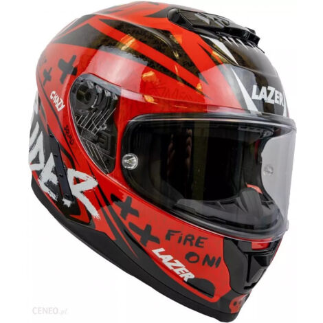 LAZER RAFALE EVO Oni Motorradhelm Rot (Farbe Rot - Schwarz) XL