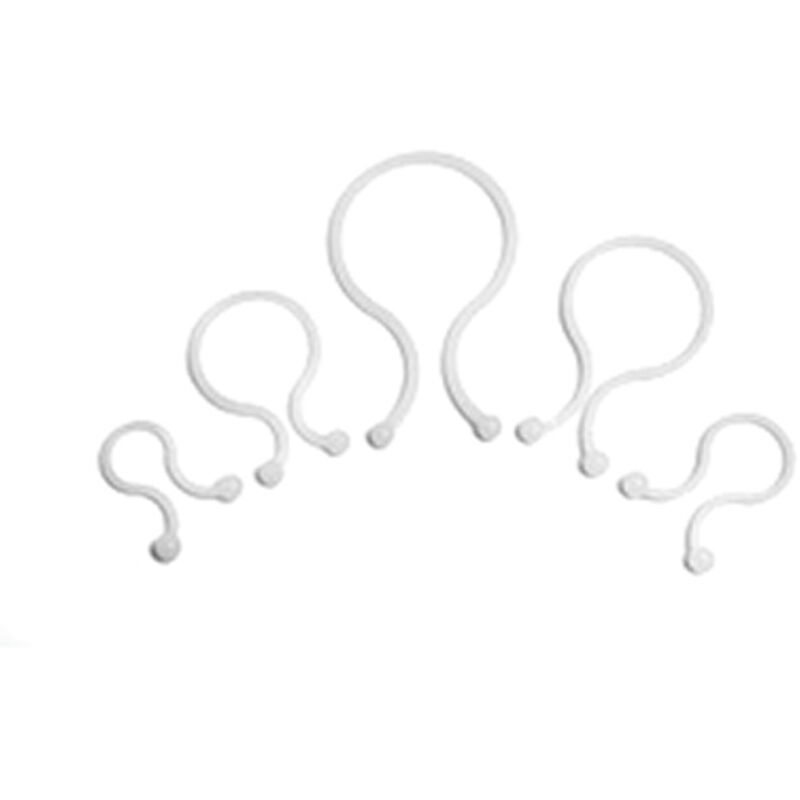 

Lazos giros de cable D-Chacon línea blanca - 20pcs