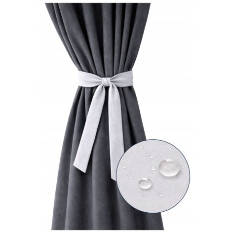 Lazos impermeables para cortinas 150×8, correas de sujeción para cortinas, color gris.