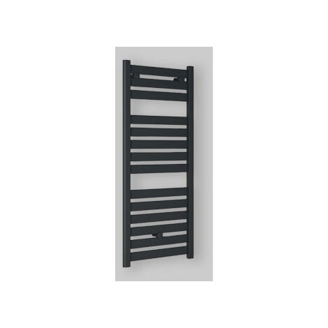 Lazzarini Termoarredo CAPRI Dritto 1420 x 500 interasse 450 Nero Opaco 380869