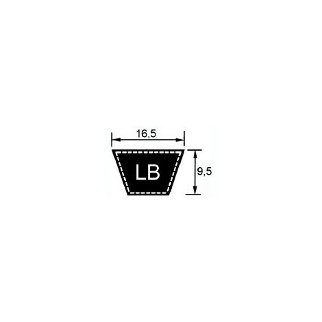 LB62 - Courroie LB62 (16,5x1575mm LP)