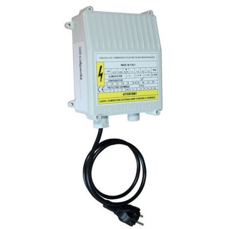 LBP – Coffret de commande câblé pour pompe immergée monophasé 220V – Protection thermique – Démarrage progressif – 1,1kW