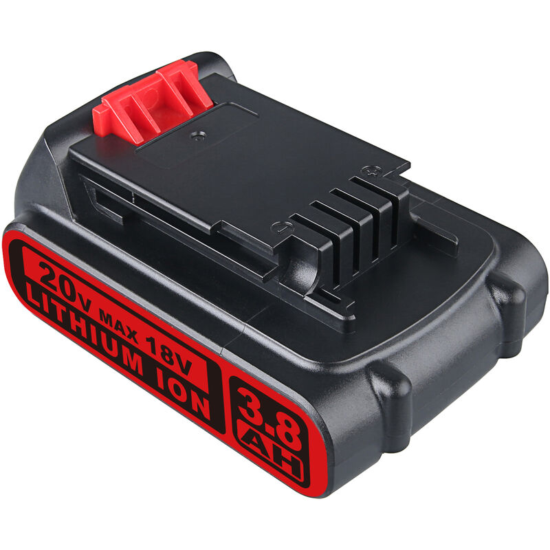 LBXR20 18V 3.8Ah Batterie de Remplacement pour Black et Decker 18V Batterie Max LB20 LBX20 LBXR2020-OPE LBXR20B-2 LB2X4020 LST220