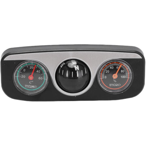 LC-3 Multifunktions-Autoarmaturenbrett mit integriertem Kompass, Thermometer und Hygrometer