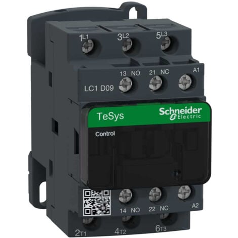 Lc1d09m7 Schneider - Contacteur Moteur Triphasé - 3no - 9a - Bobine 220vca - Vis étrier - Tesys Lc1d09