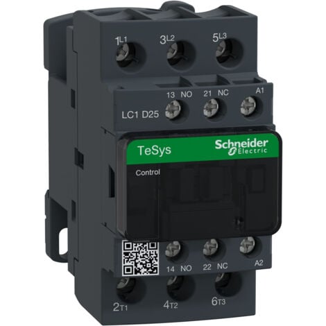SCHNEIDER ELECTRIC Lc1d25p7 Schneider - Contacteur Tripolaire - 3no - 25a - Bobine 230vca - Vis