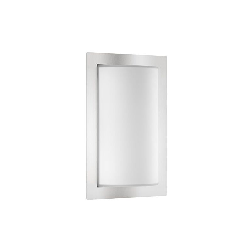 LCD - applique murale avec détecteur de mouvement 1 x E27 13 w acier inoxydable en acier inoxydable et verre opale