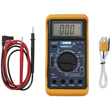 LCD DIGITAL MULTIMETER VOLTMETER VIELFACHMESSGERÄT FERVI T050