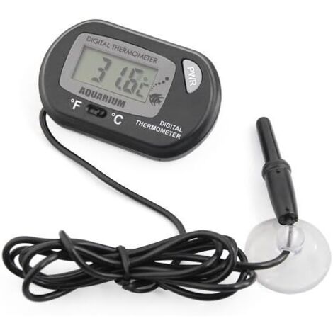 LCD digital thermometer for aquariums and vivariums