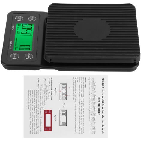 LCD Digital Timer Scale Hand Made Coffee Electronic Scale Kitchen Home Food Weighing