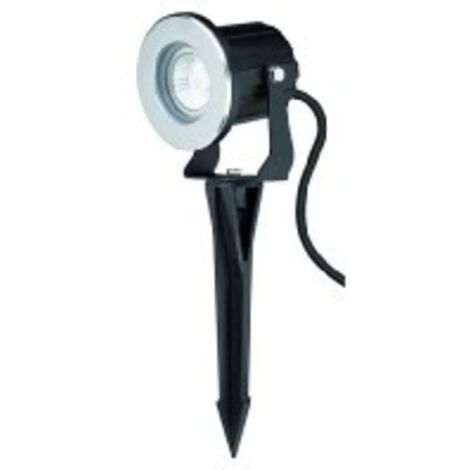 LCD Erdspießstrahler A-344032, 382lm, Aluguss, IP65, schwarz,