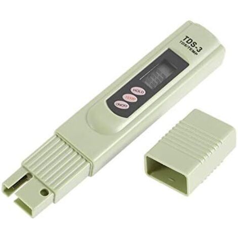 LCD TDS-3 Drinking Water Quality Meter Digital Tester Temperature PPM Test Meter Pen Analyzer for Measuring Drinking Water, Hydroponics, Aquarium, Pool and Spa