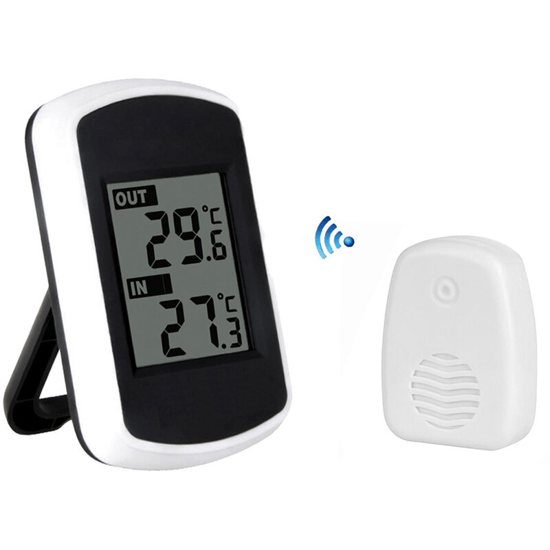 Image of Decdeal - lcd Wireless Indoor Outdoor Termometro Misurazione della temperatura Tester della temperatura ambiente