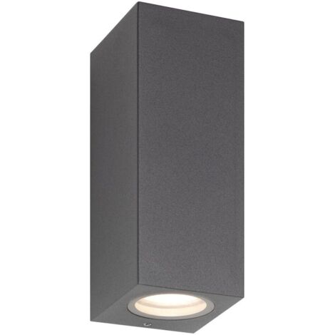 LCD UP & DOWN WANDLEUCHTE, 2X7 WATT, 2XGU10, GRAPHIT (5050)