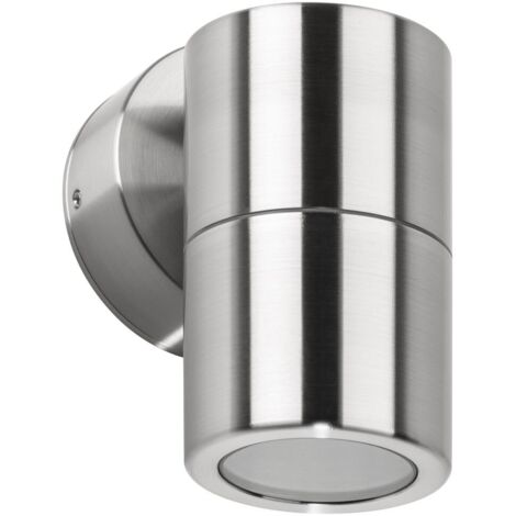 LCD Wandleuchte in Edelstahl GU10 starr