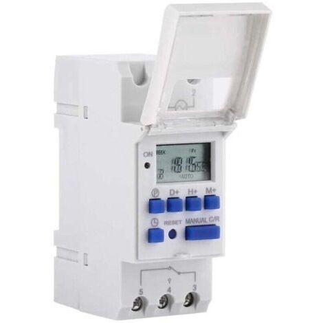 LCD-Zeitschaltuhr, Timer elettrico, Timer digitale con interruttore, 15 A (220 V)