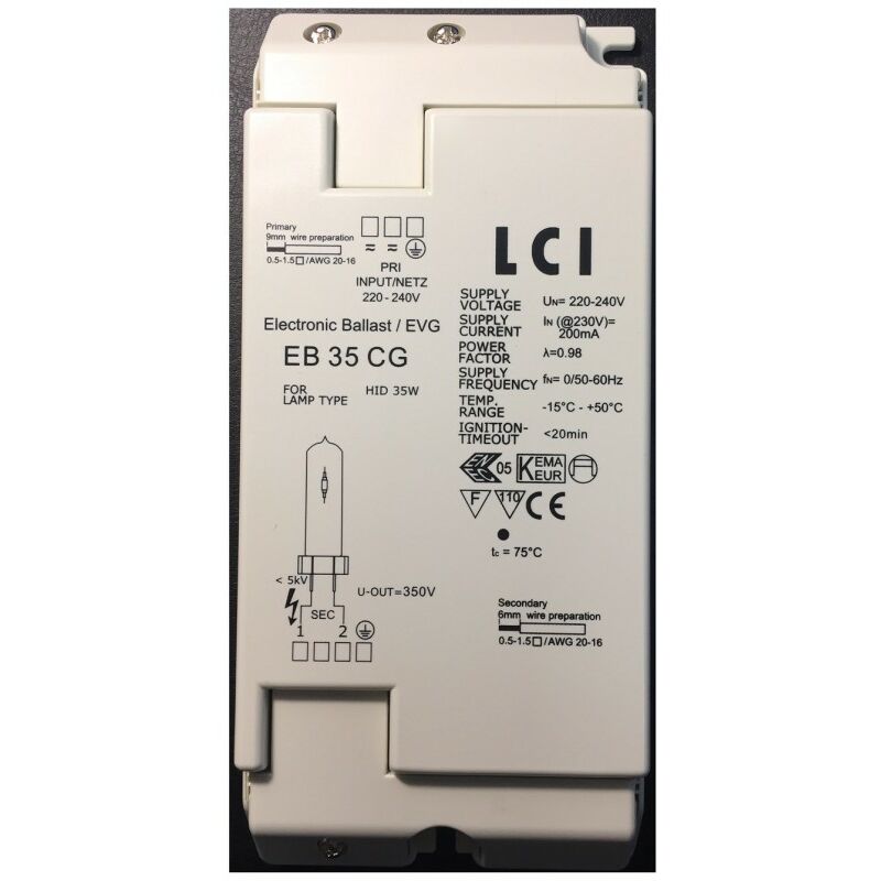 

1211060 35W HID lastre electr - LCI