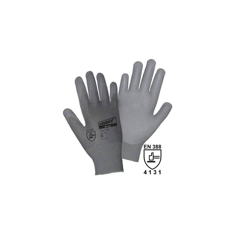 

L+D Worky 1175-11 Nylon Arbeitshandschuh Größe (Guantes): 11, Xxl En 388 Cat Ii 1 Par