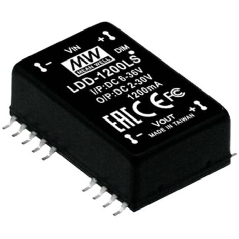 LDD-700LS - CONVERTITORE DC/DC MEANWELL - CC - 22W 700MA - INGRESSO 12VDC/24VDC - BY ALIMENTATORISHOP