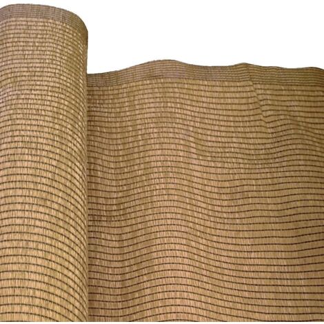 Ldk Garden Mallazo de ocultación para jardín de plástico marrón 4x5 m