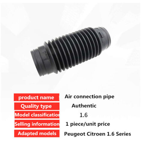 Le 1436G6 convient aux tuyaux de raccordement du filtre à air, aux coudes en caoutchouc et à la connexion du boîtier du filtre à air au corps de papillon des Peugeot 206, 307, 308, Citroën C2, C4 et P