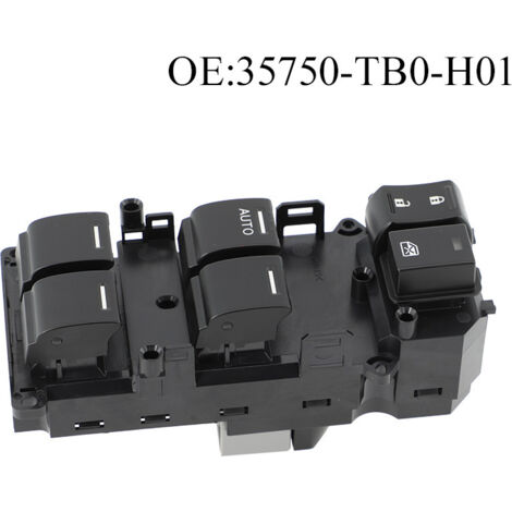 Le 35750-TB0-H01 convient aux interrupteurs à bouton-poussoir de vitre de voiture Honda Accord Spirior de 8e et 9e génération.
