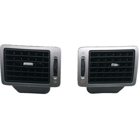 Le 8231CS convient à la grille d'aération centrale du tableau de bord de la Peugeot 307, panneau de ventilation d'air chaud argenté, garniture de grille d'aération centrale, peinture argentée.
