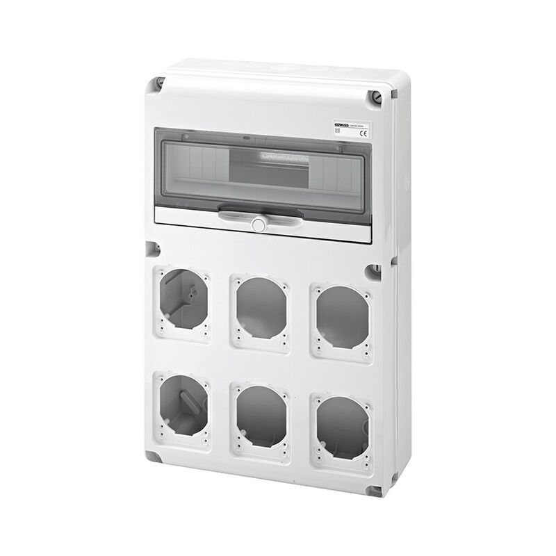 Q-din 14 modules + 6 faces avant 16/32A GW68008N de - Gewiss