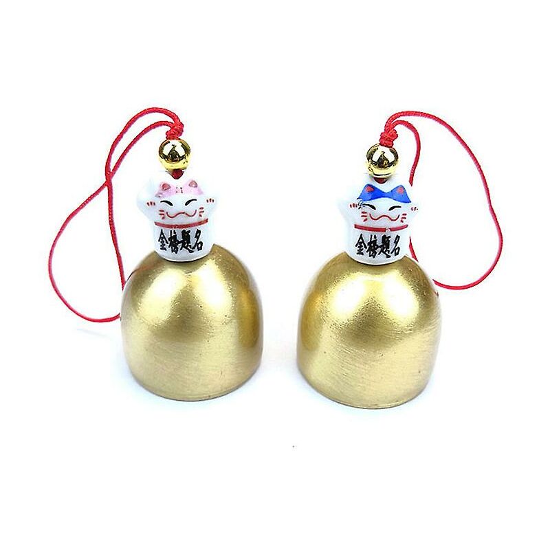Image of Le campane augurano buona fortuna ai campanelli eolici del Feng Shui e agli ornamenti delle auto domestiche della fortuna in oro