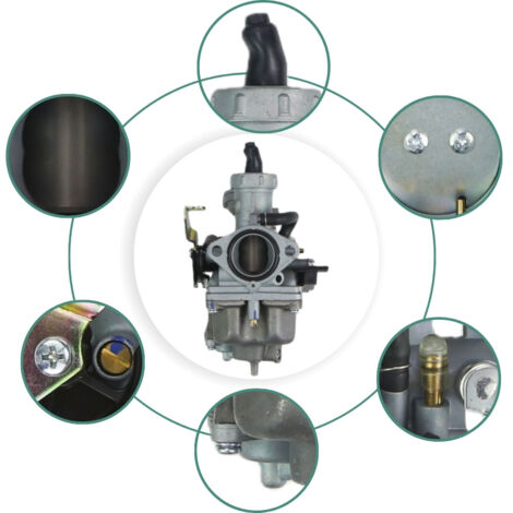 Le carburateur à câble PZ27 avec coupelle convient aux motos Honda CG XL125 150 175 27 mm, doté d'un starter manuel et adaptable à différentes températures.