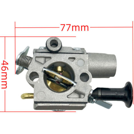 Le carburateur est compatible avec les systèmes d'alimentation en carburant des tronçonneuses MS261, MS261C, MS261CBE et MS261CQ 909-080.