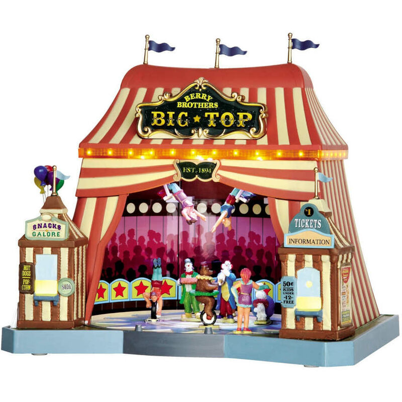 Lemax - Le chapiteau Berry brothers Big Top, avec adaptateur 4,5 v