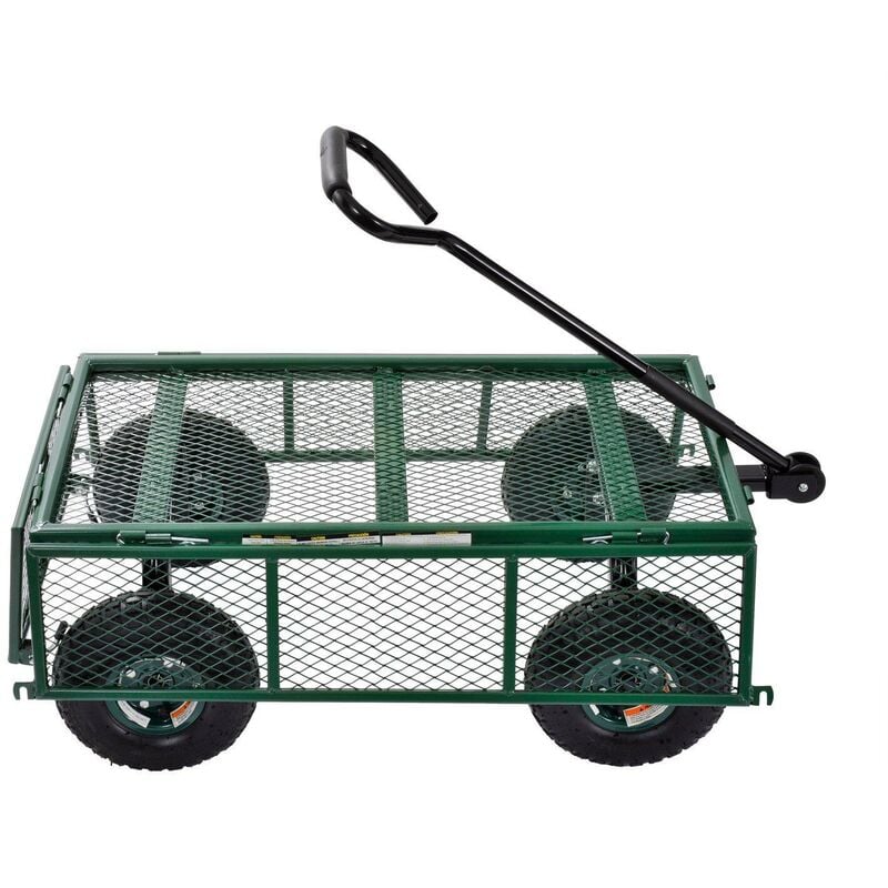 Okwish - Chariot de jardin Les chariots facilitent le transport du bois de chauffage (vert) Vert