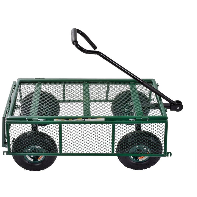 Chariot de jardin Les chariots facilitent le transport du bois de chauffage (vert)