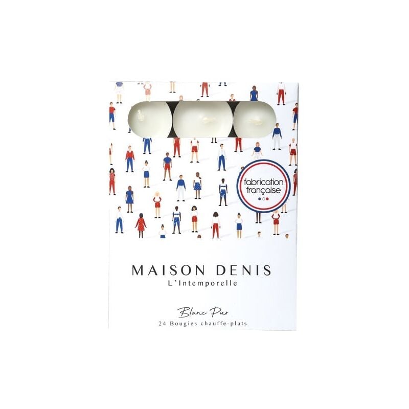 Le Chat Bougies Chauffe-Plats Blanc Pack 24p 1201323