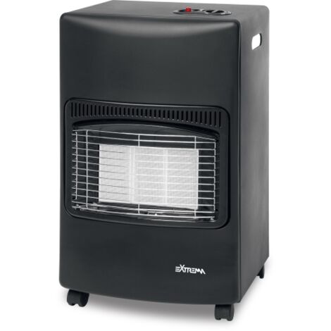 Le chauffage au gaz infrarouge noir Teporus 4200W avec allumage pie'zoe'lectrique chauffe jusqu'a' 54/216 m