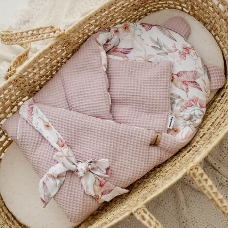 Le Colibri Baby Swaddle Waffle  Rosa antico