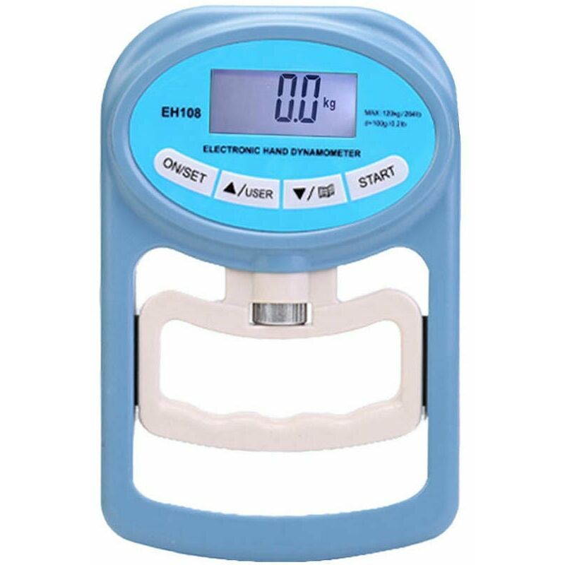 Le compteur de force de préhension dynamomètre numérique portable de 120 kg capture automatiquement la force de préhension électronique